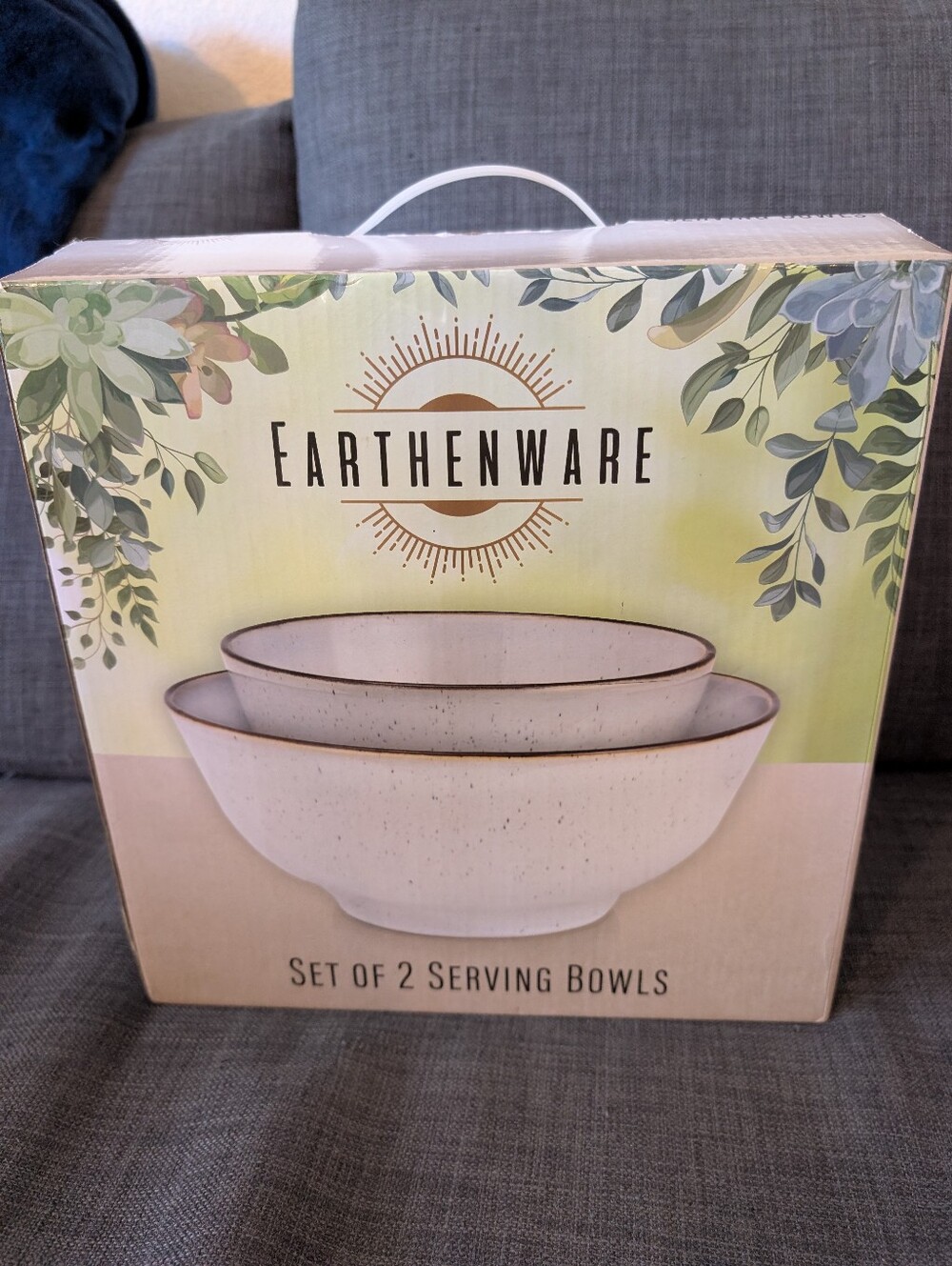 Earthenware 2 Mixing Bowl Set!